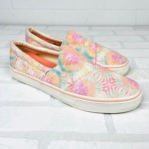 TOMS Tie Dye Slip On Shoes Size 12 Men's Casual Comfort Pastel Sneakers